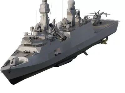 EUROPEAN ARMED FORCES  NAVY CORVETTE 3D model