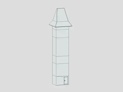 Medieval Castle Module 11 Low Poly PBR Realistic Low-poly 3D model