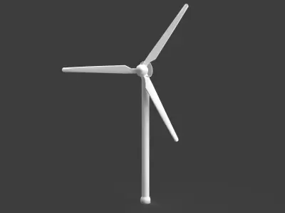 Generic Wind Power Turbine Low-poly 3D model