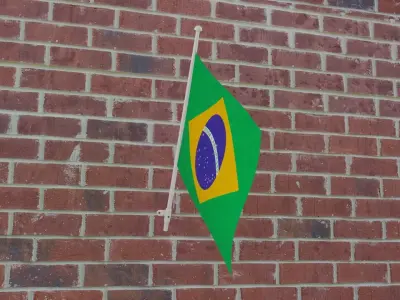 Flag of Brazil 3D model