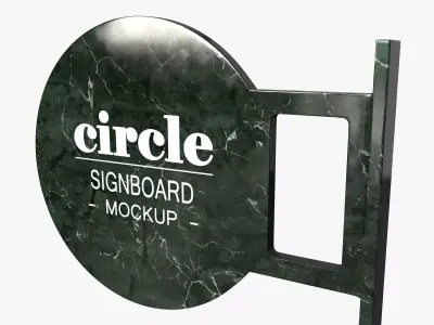 Signboard 3D model