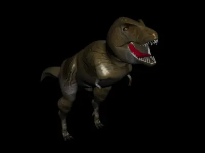 Dragon model t - rex Low-poly 3D model