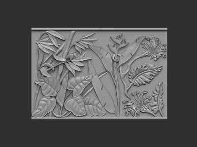 wall relief pattern 3D print model