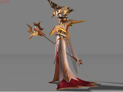 Pharsa Hierophant Low-poly 3D model