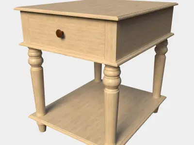 Hultgren 26 Tall End Table with Storage 3D model
