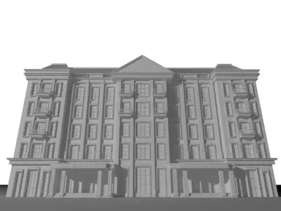 Old architectual building 3D model