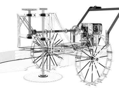 Rice Cutter - Alat Pemotong Padi 3D model