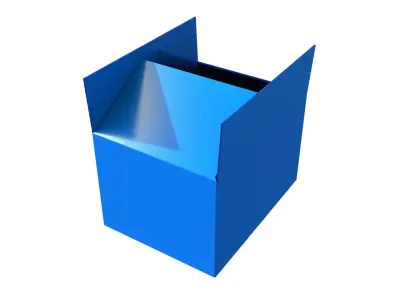 PP Box and Kraft Paper Box 3D model