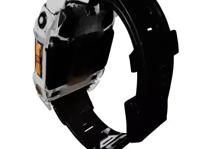 Damaged SciFi Wrist Communicator 3D model