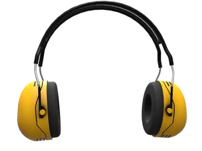 Earmuff Low Poly Low-poly 3D model