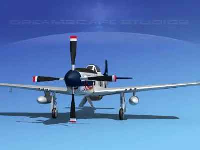 P-51D Mustang Lana 3D model