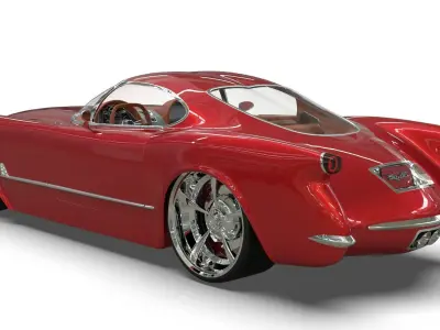 1953 Chevrolet Corvette TwelveAir 3D model