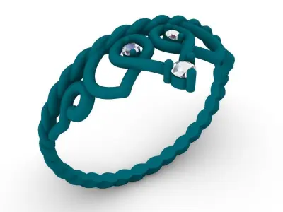 crown ring 3D print model