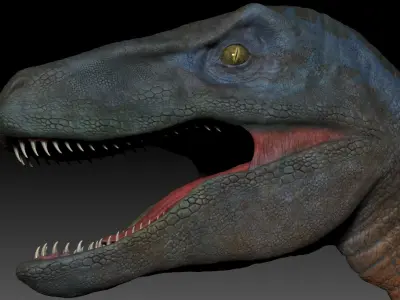 Dinosaur RAPTOR Dinosaur Hybrid Velociraptor Sculpt Project 3D model