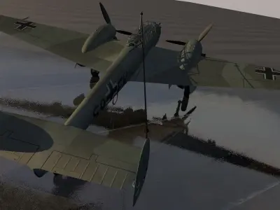 Messerschmitt Bf-110 C-7 3D model