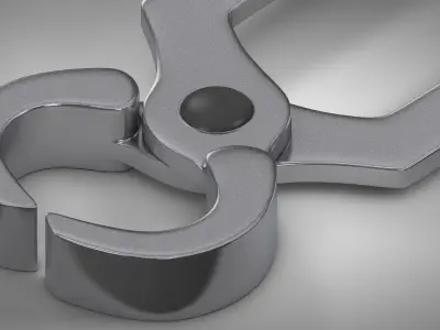 Pincers pliers Low-poly 3D model