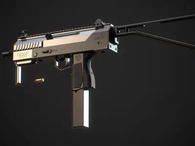 MAC-10 Custom Low-poly 3D model