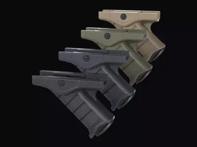 Stark SE-5 Express tactical forward grip Low-poly 3D model