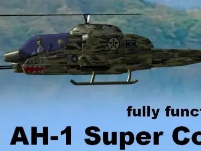 Bell AH-1 Super Cobra 3D model