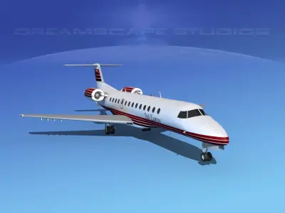 Embraer ERJ-135 Bali Express 3D model