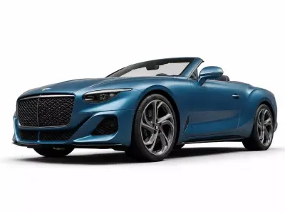 Bentley Mulliner Batur Convertible Highly Detailed  3D model