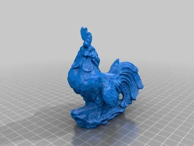 Garden Rooster Free 3D print model