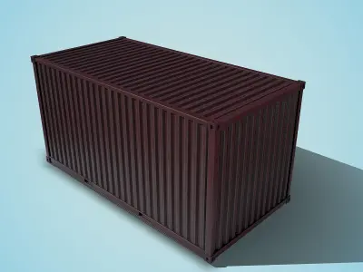 Cargo container 3D model