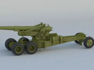 M115 Howitzer 3D model purchase