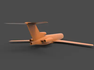 Boeing 727 3D print model