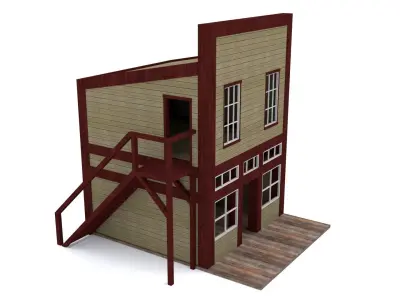 General Store Low-poly 3D model purchase