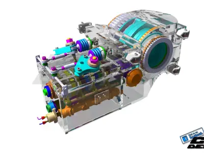 BHF1 gearbox design by ChikaAsistent 3D model