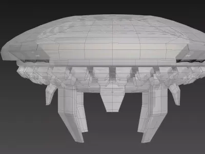 Inverted Magnetic Vortex Apparatus - The Jellyfish Concept 3D model