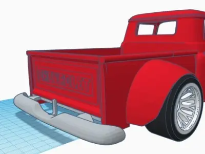 1 10 Custom 1958 Chevrolet Pickup Trucks RC Car Bodyshell  3D print model purchase