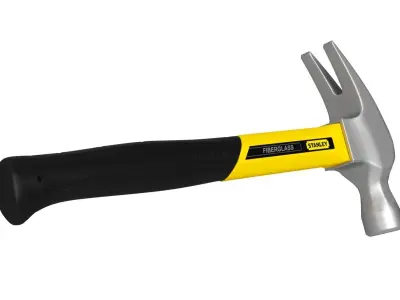 Stanley Fiberglass Hammer 3D Model 3D model