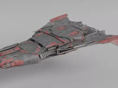 scifi spacescraft 3D model