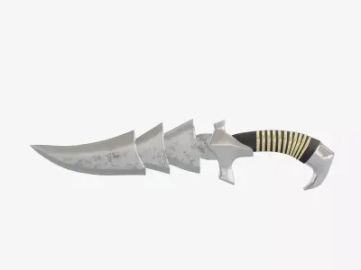 Stylized Medieval Sword Low-poly 3D model