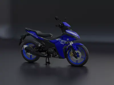 2023 Yamaha Exciter 155 Low-poly 3D model
