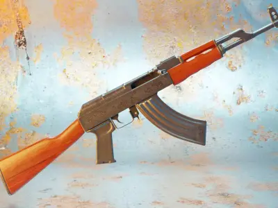 AK-47 rifle  3D model