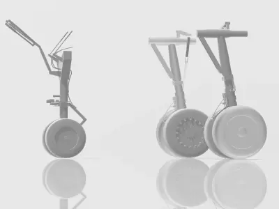 737 landing gear Low-poly 3D model