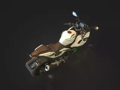 Base model Kawasaki Ninja 7 Hybrid 2024 3D model