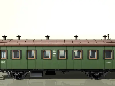 passenger carriage 3D model