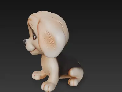 Dog Realistic 3D Model Basic - Low Poly Realistic Low-poly 3D model buy