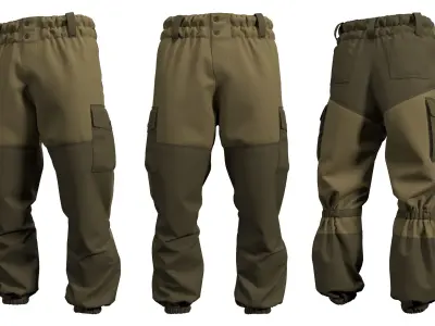 Gorka Uniform Pants - Marvelous Designer 3D model