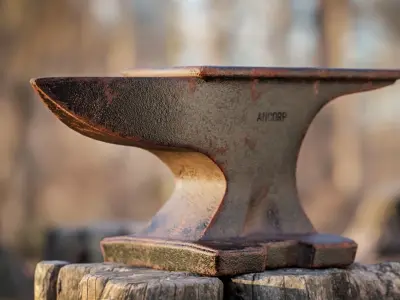 Rusty Anvil Low-poly 3D model