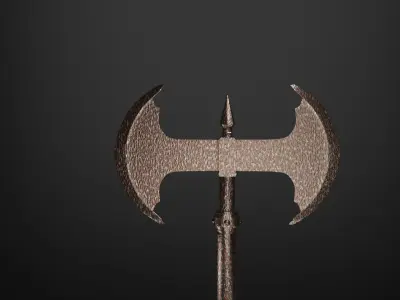 Battle axe - rust edition 3D model