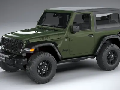 Jeep Wrangler Willys 2024 3D model buy