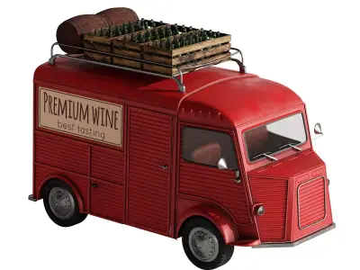 Wine Truck 3D model
