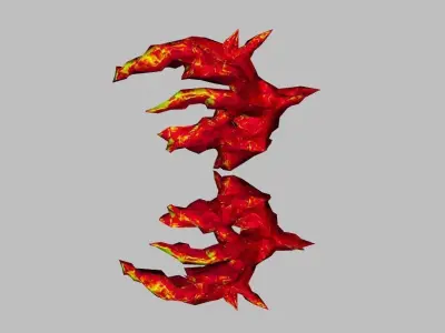 Burn Wing Low-poly 3D model