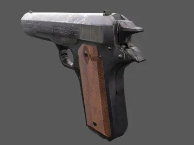 M1911 Colt Low-poly 3D model