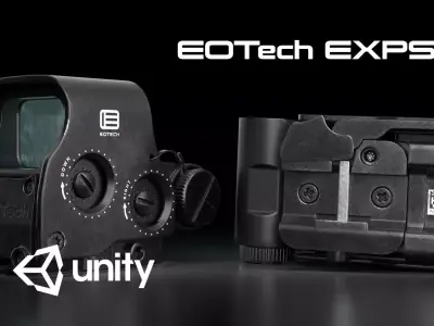 EOTech EXPS3-0 Low-poly Gameready 3D model Low-poly 3D model